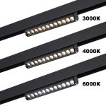 359949 PORT черный Трековый светодиодный светильник диммир. со сменой цв.температуры, пульт ДУ/Tuya Smart Life LED 18W 90-240V VECTOR