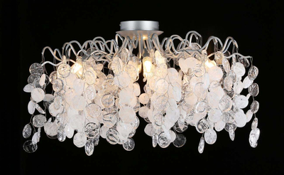 Светильник потолочный Crystal Lux TENERIFE PL8 SILVER 3181/108