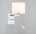 Настенный светильник Escada 552/A LED*1W+E27*60W Chrome/White