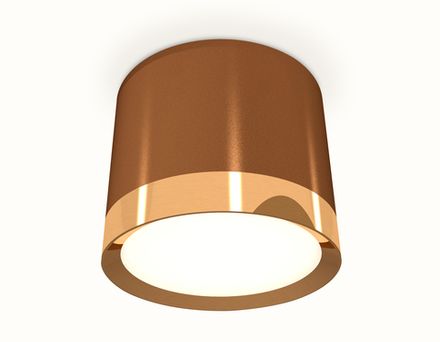 Комплект накладного светильника XS8117001 SCF/PYG кофе песок/золото желтое полированное GX53 (C8117, N8124)