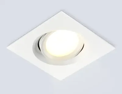 Светильник встраиваемый TN1143 WH белый IP44 GU5.3 95*95*38