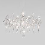 Подвесной светодиодный светильник с фигурным хрусталем 443/1