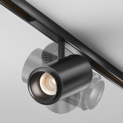 Трековый светильник Фокус / Focus Zoom Exility X 3000K 12Вт 10-45°, TR244-12W3K-B. TM Maytoni