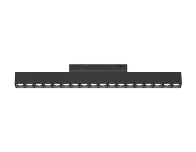 Светильник трековый светодиодный Magnetic standard 48V 20mm GL4505 BK черный IP20 18W 3CCT 3000-6000K SMART 24° 328*22*25