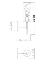 Бра Divinare SHAM 4505/17 AP-1, 1хE14