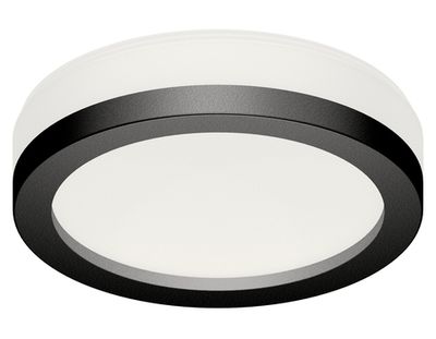 Насадка передняя для корпуса светильника N8415 SBK/FR черный песок/белый матовый D85*H23mm Out20mm GX53