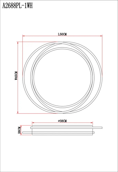 Потолочный светильник Arte Lamp SONNY A2688PL-1WH, 1хLED