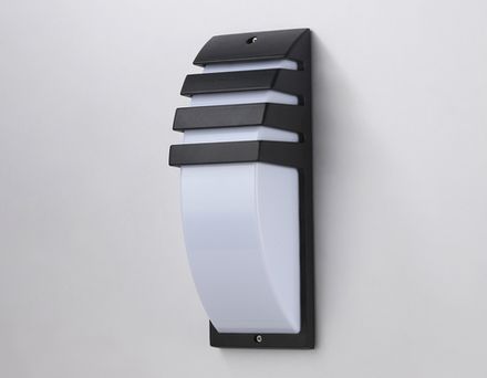 Светильник уличный настенный архитектурный ST5202 BK черный IP54 E27 max 40W 331*112*35