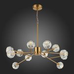 SL1166.303.12 Светильник подвесной ST-Luce Латунь/Прозрачный G9 LED 12*3W