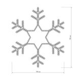 Фигура ARD-SNOWFLAKE-M4-750x750-324LED White (230V, 18W) (Ardecoled, IP65)
