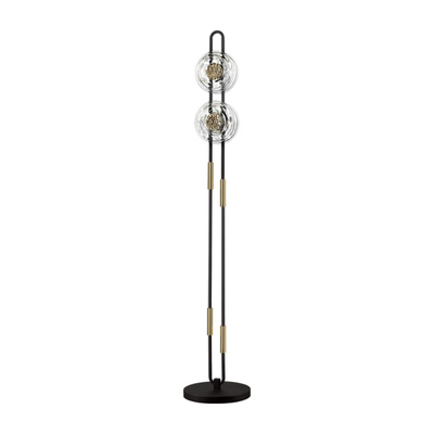 5407/23FL MODERN ODL_EX24 101 черный/золотой/металл/стекло Торшер LED 23W 3000K 1940Лм MAGNET