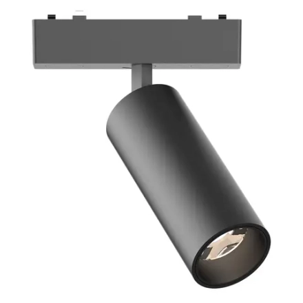 ST677.436.09 Магнитный трековый светильник Черный LED 1*9W 3000K 540Lm Ra>90 >90 IP20 D44xH110 48V