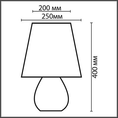 8120/1T COMFI LN25 белый, керамика/текстиль Настольная лампа E27 1*60W 220V SONA