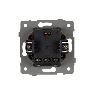 Механизм выключателя трехклавишный непроходной SWT-MK03-PL-GR-V (250V, 10A) (Arlight, -)