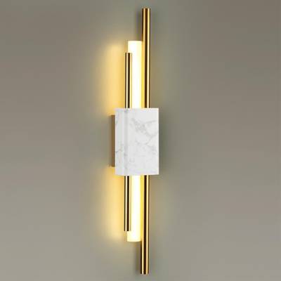 4359/10WL MIDCENT ODL23 221 белый мрамор/золотистый металл Настенный светильник IP20 LED 10W 655Лм 3000K MARMI