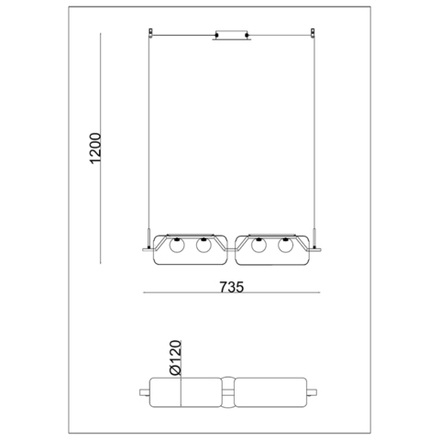 Подвесной светильник Arte lamp GENEVA A2341SP-4BK, 1хLED