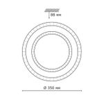 2041/DL PALE SN 144 Светильник пластик/белый/прозрачный LED 48Вт 3000-6300K D350 IP43 пульт ДУ FLOORS