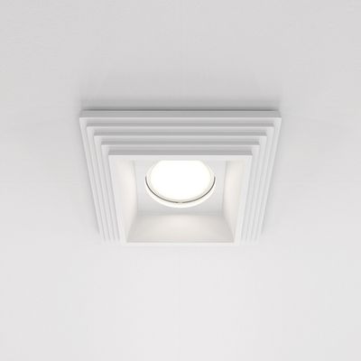 Встраиваемый светильник Gyps modern GU10 10Вт, DL005-1-01-W-1. TM Maytoni