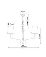 Подвесная люстра Arte Lamp EDDA A1048LM-10CC, 10хE14