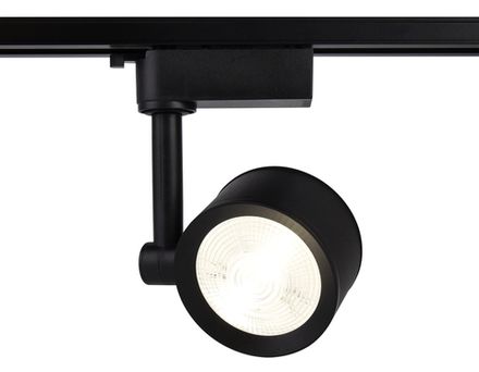 Трековый однофазный светодиодный светильник GL6391 BK черный LED 7W 4200K 24°