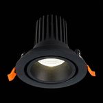 ST705.448.10 Св-к встр. Черный LED 1*10W 4000K 750Lm Ra&gt;90 38° IP20 D102xH85 170-240V