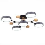 SLE6006-702-05 Светильник потолочный Серый/Серый LED 5*12W 3000K/4500K/6000K