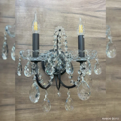Бра Crystal Lux ODELIS AP2 BROWN 2570/402