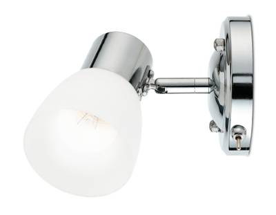 Накладной спот с выключателем TR3961 CH/FR хром/белый матовый E27 max 40W 118*105*200