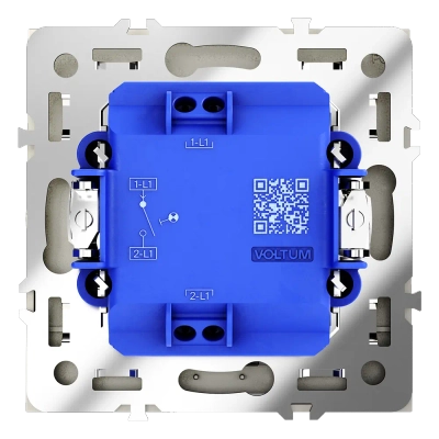VLS010204 Выключатель встраиваемый VOLTUM S70 одноклавишный с подсветкой 10А, (шелк). (ТМ Maytoni)
