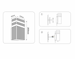 Светильник уличный настенный архитектурный ST2572 BK/CL черный/прозрачный IP54 GU10 max 35W 205*110*65