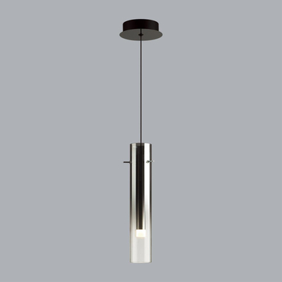 5062/5L PENDANT ODL24 453 черный/темн.хром/металл/стекло Подвес LED 5W 3000K SHINY