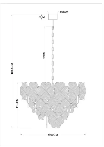 Подвесная люстра ARTE LAMP MALLIKA A4077LM-10GO, 10хE14