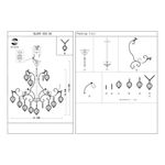 SL659.303.06 Люстра подвесная ST-Luce Золотистый/Золотистый E14 6*40W