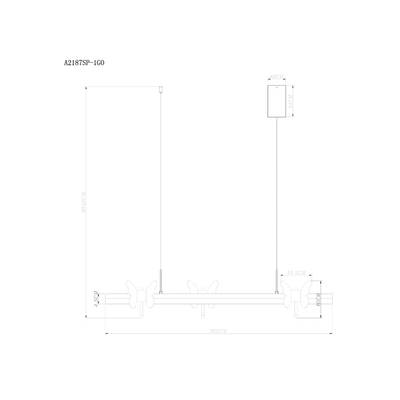 Подвесной светильник Arte Lamp DARCY A2187SP-1GO, 1хLED