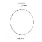 3017/CL PALE SN 218 Светильник пластик/белый LED 30Вт 4000K D350 IP43 SIMPLE