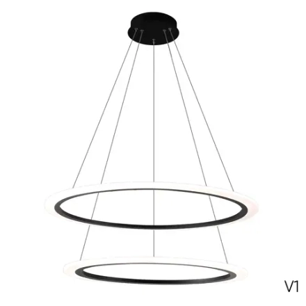 Люстра Crystal Lux MANZANA SP53W LED BLACK 2340/302N