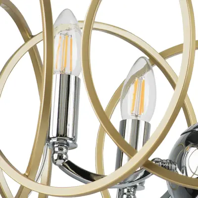 713053 Люстра REGOLO 5х40W E14 ХРОМ/ЗОЛОТО Lightstar