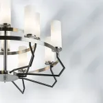 723125 Люстра FLUME 12х40W E14 ЧЕРНЫЙ МАТОВЫЙ/НИКЕЛЬ Lightstar