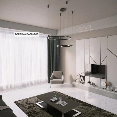 Люстра Crystal Lux FORTUNA SP123W LED BLACK 1811/302N