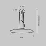 Подвесной светильник Industria 2700-4000К 57Вт MOD471PL-L57WK. TM Maytoni
